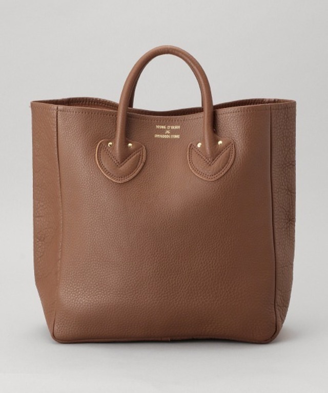 YOUNG & OLSEN/ヤングアンドオルセン　EMBOSSED LEATHER TOTE M/エンボスレザートート/Mサイズ