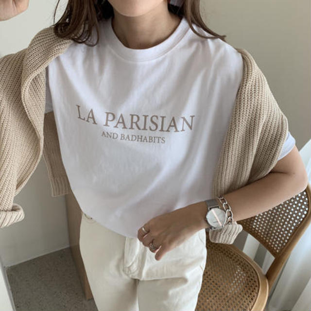 ニュアンスカラーロゴTシャツ