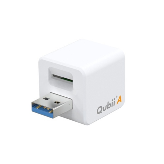 ＭＡＫＴＡＲ MAK-OT-000010 microSDカードリーダー Qubii A ホワイト [USB3.1 /スマホ・タブレット対応 /microSD]