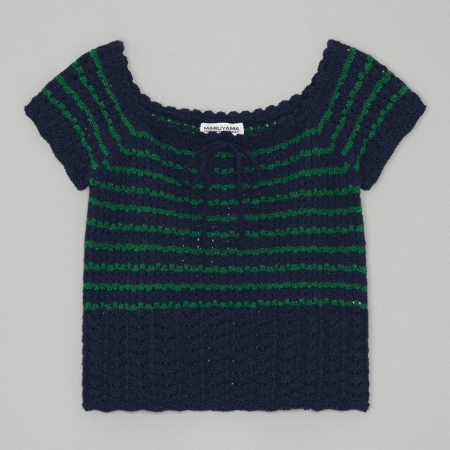 透かし編みセーター(半袖)MNM