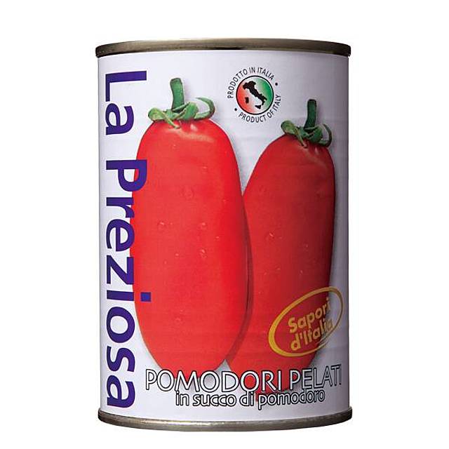 ラ・プレッツィオーザ　ホールトマト缶　400g