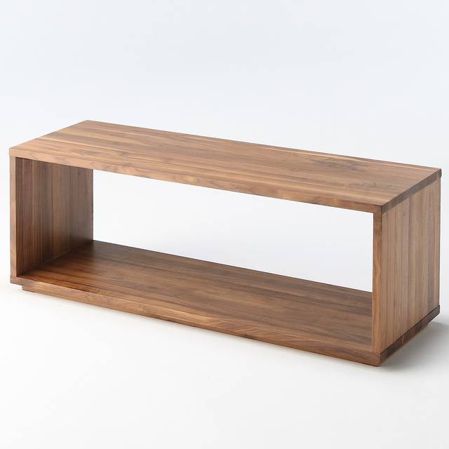 無垢材テーブルベンチ・ウォールナット材 幅１２０×奥行３７．５×高さ４４ｃｍ