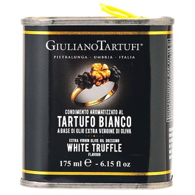 ジュリアーノ・タルトゥーフィ ホワイトトリュフオイル缶 161g