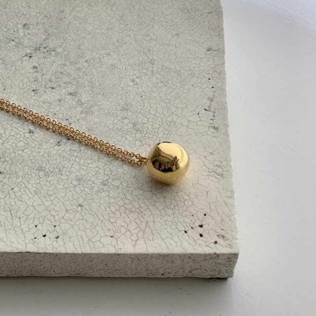 wonky ball necklace † gold