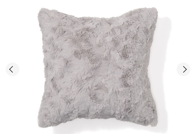 ファー クッションカバー 450×450 グレー