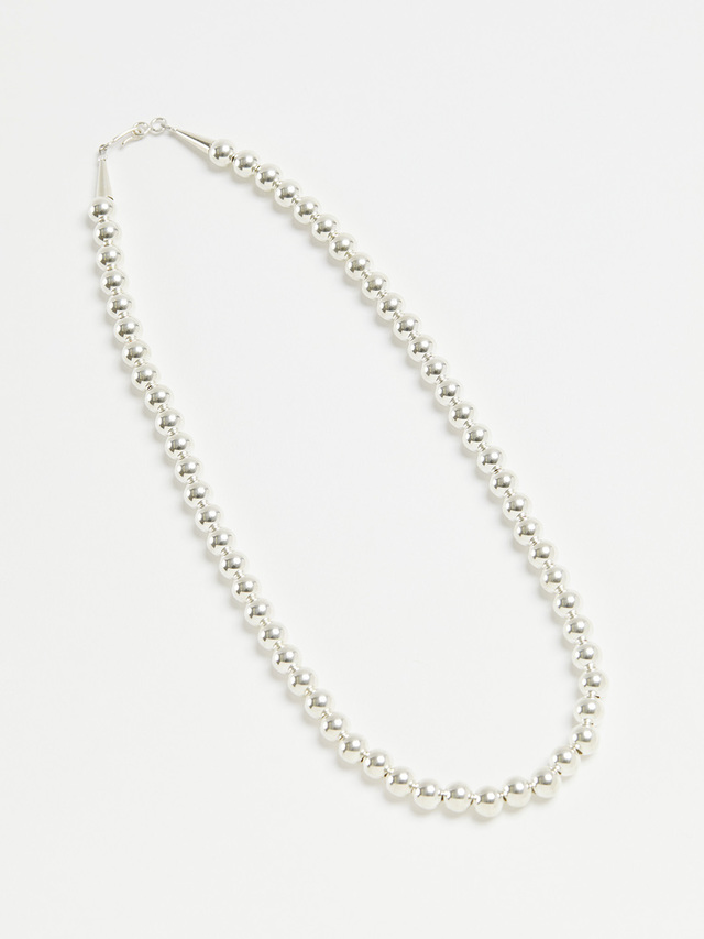 8mm Ball Chain Necklace - 50cm Silver
