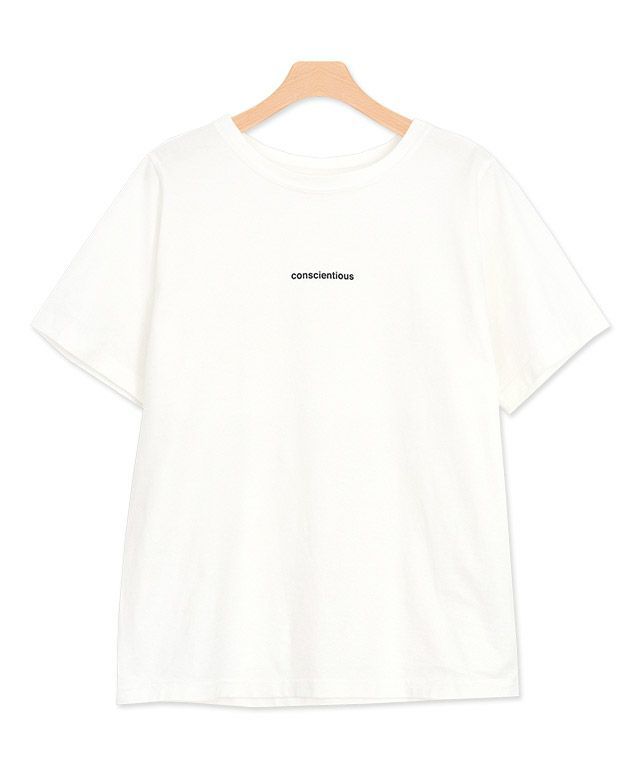 conscientiousシルケットロゴTシャツ MD