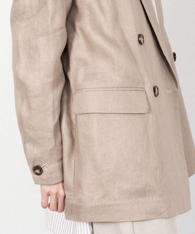Linen Loose Silhouette Tailored Jacket
