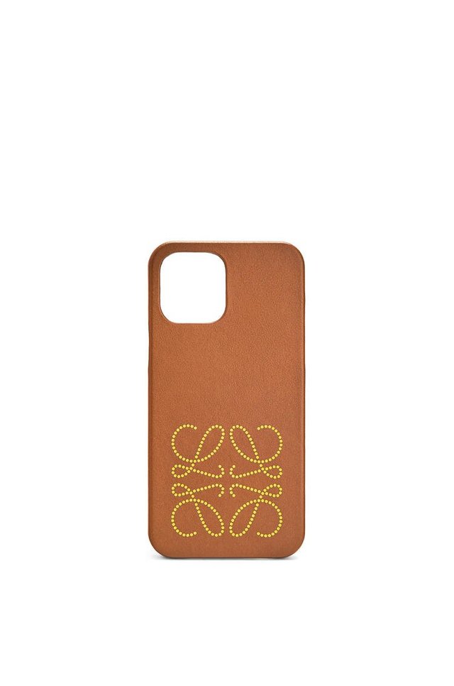 Brand phone cover in calfskin for iPhone 12 Pro Max