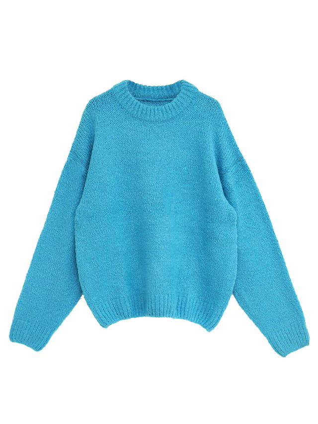 Loose blue knit