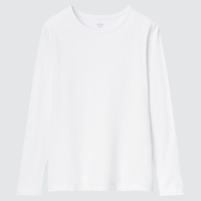 ヒートテックコットンクルーネックT（極暖・長袖）