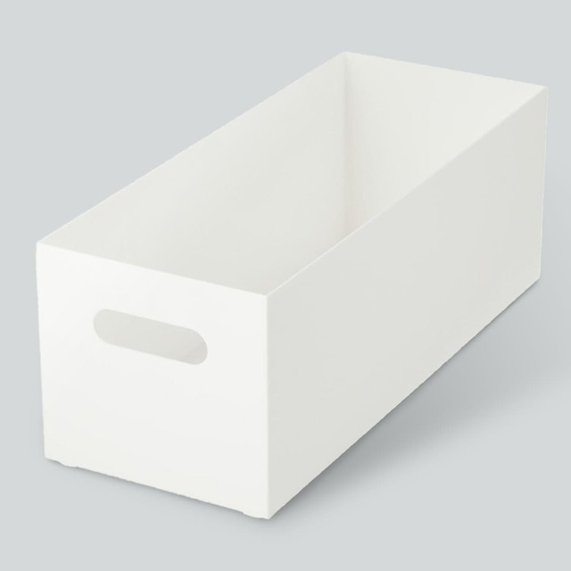 整理ボックス クラネ ロータイプ ホワイト （幅13cm）