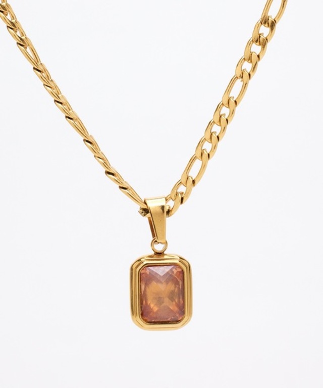 Orenge stone necklace