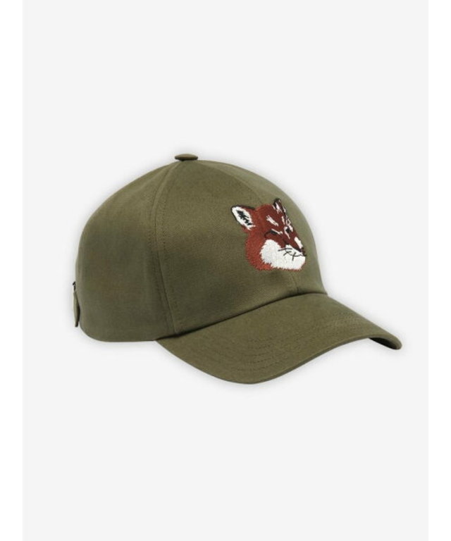 LARGE FOX HEAD EMBROIDERY 6P CAP