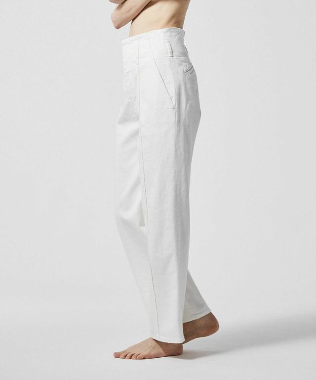 PIN TUCK WIDE STRAIGHT PANTS