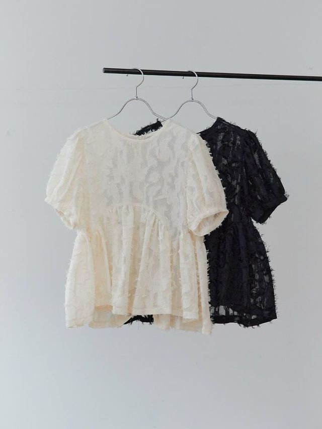feather lace blouse