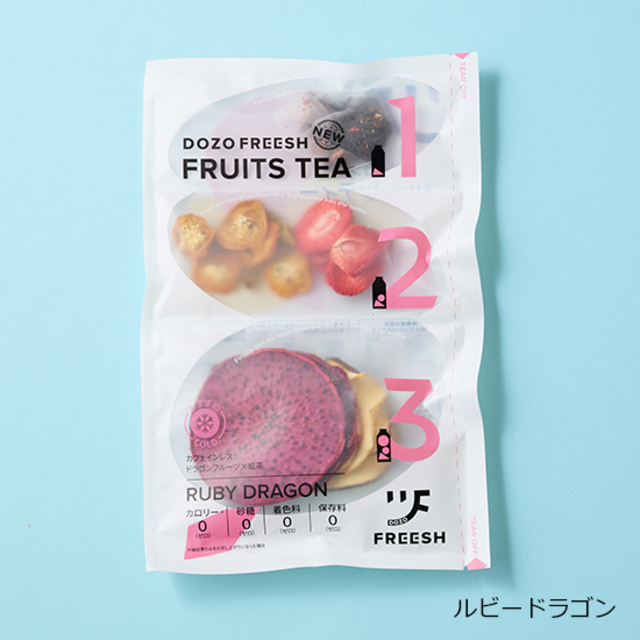 DOZO FREESH FRUITS TEA 6点セット(3種×2袋)