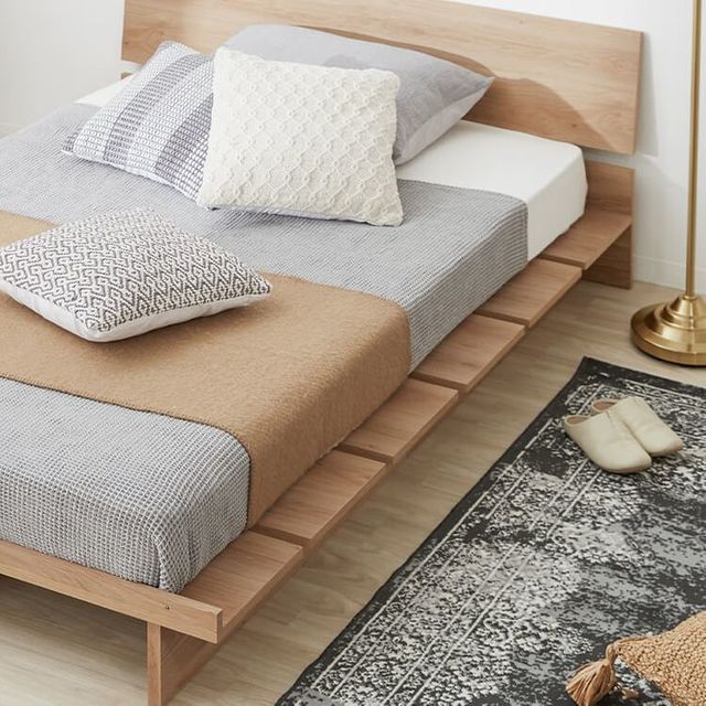 [幅140][セミダブル] ベッドフレーム すのこベッド ロータイプ 木製