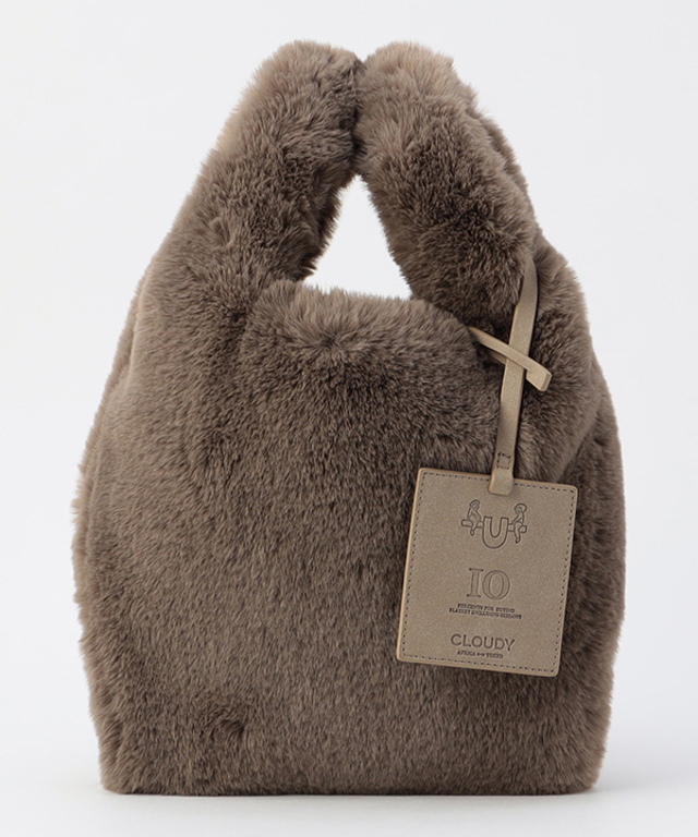 Eco Fur × African Fabric Convenience Bag (Small)