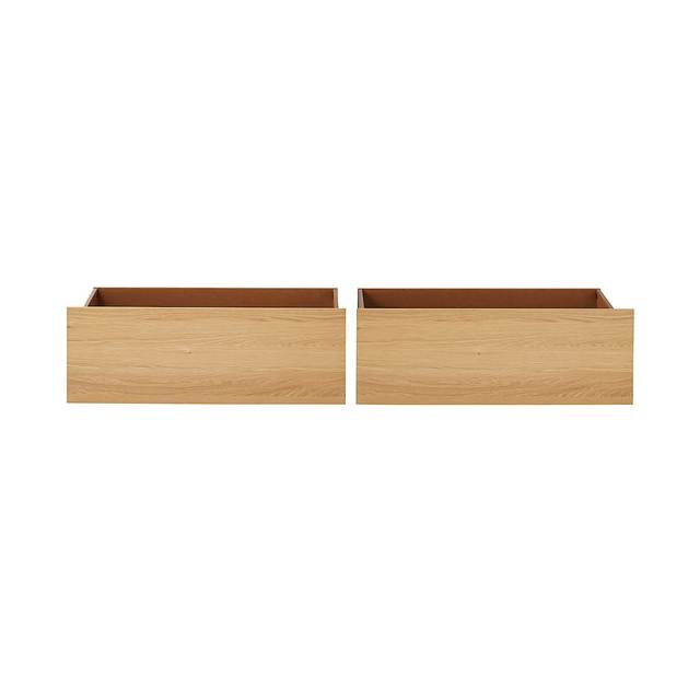 木製ベッド・オーク材用ベッド下収納・２個セット