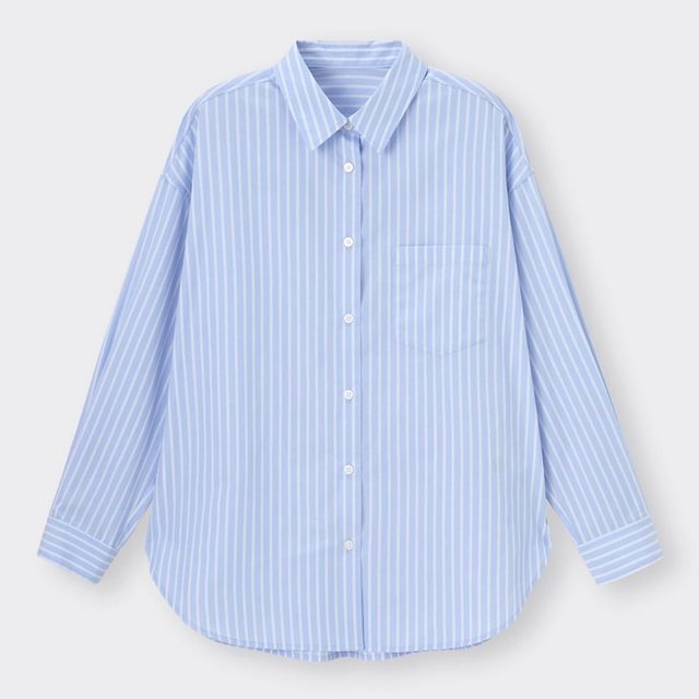 ストライプオーバーサイズシャツ(長袖)