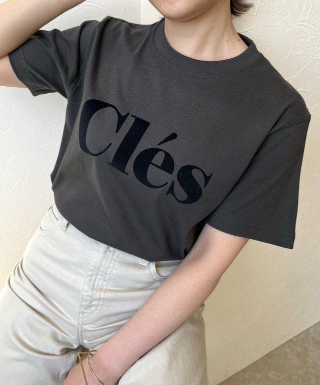 Cles フロッキーロゴＴシャツ