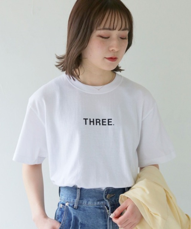 5.6オンスナンバリングロゴTシャツ