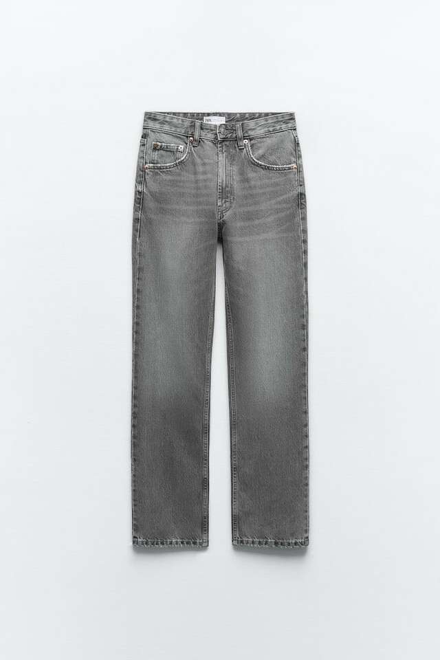 HIGH- RISE STRAIGHT-FIT TRF JEANS