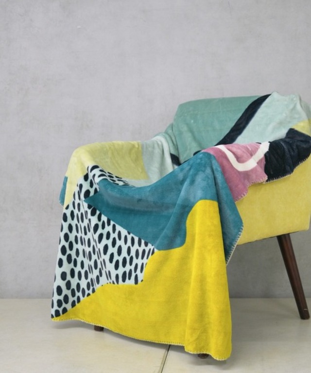 blanket abstract design ブランケット