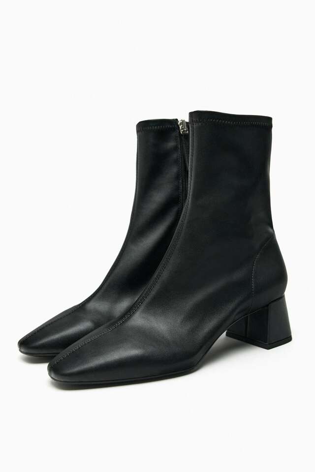 BLOCK HEEL ANKLE BOOTS