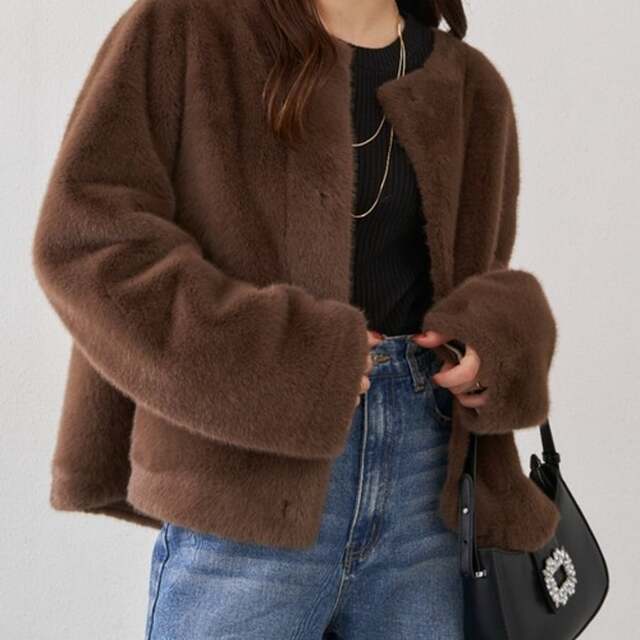 fur short coat