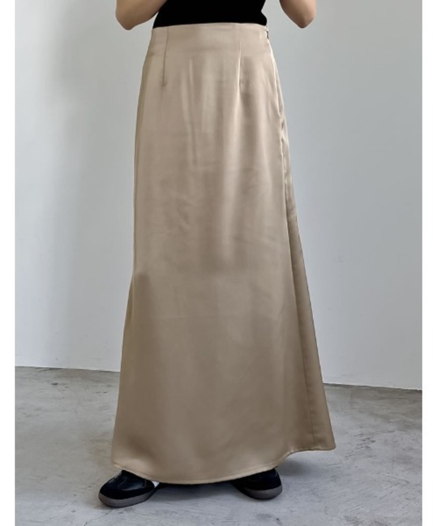 [低身長サイズ有]サテンナロースカート