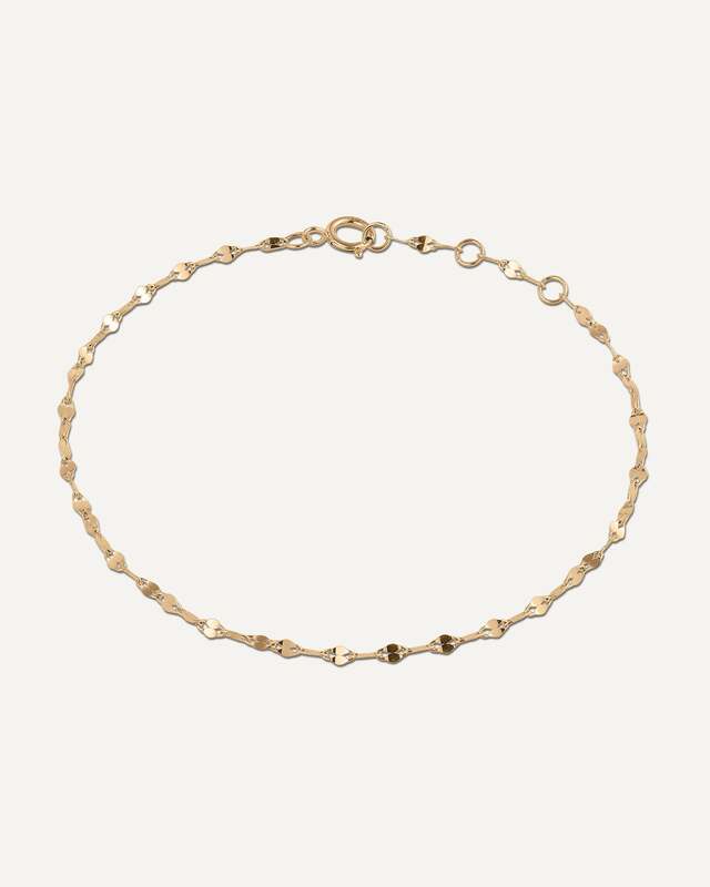 14K Sparkle chain bracelet