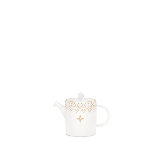 Teapot Monogram Flower Tile
