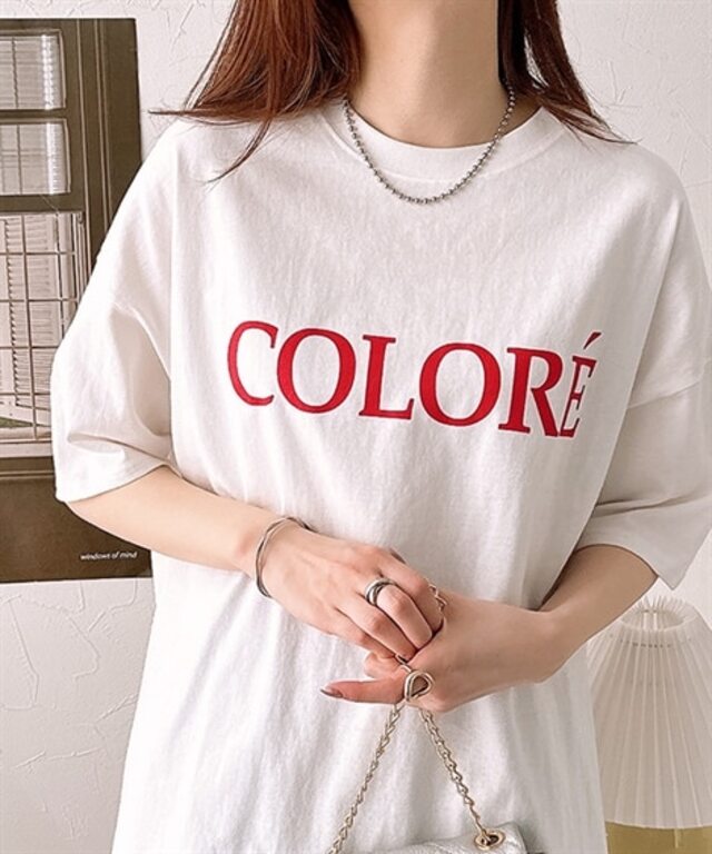 ロゴ半袖オーバーＴシャツ