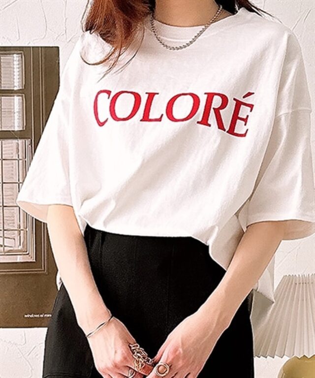 ロゴ半袖オーバーＴシャツ