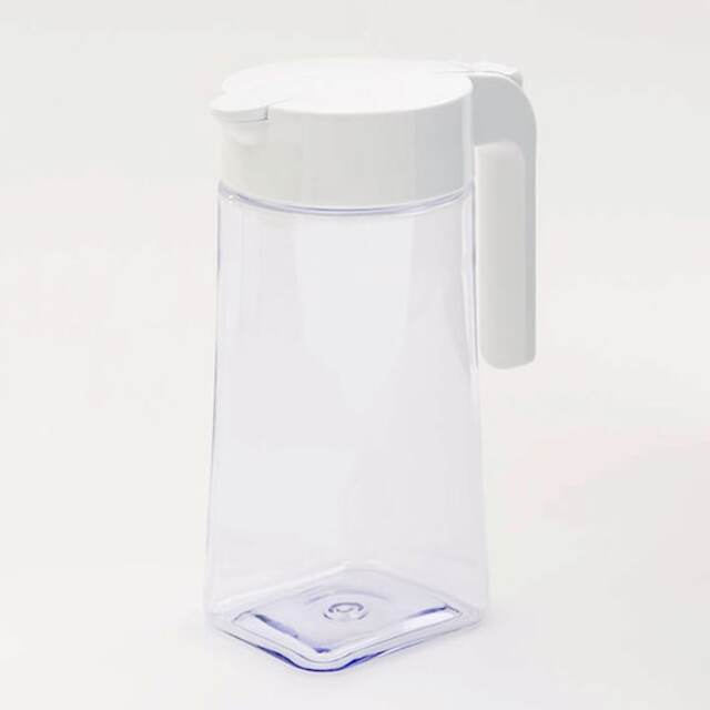 ワンプッシュ簡単操作・横置きもできる冷水筒(1.6L ホワイト)