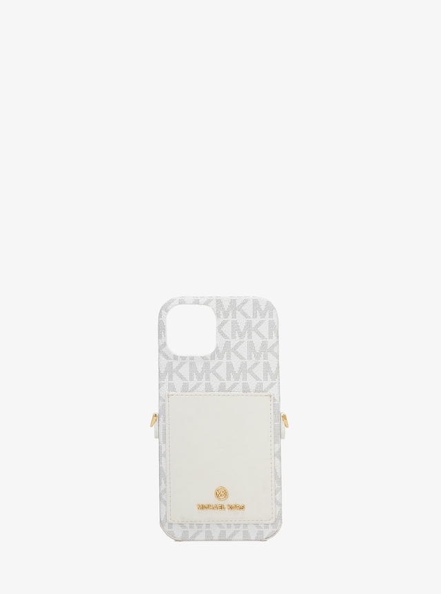 MICHAEL MICHAEL KORS  JET SET CHARM スリム ラップ ケース with ストラップ - iPhone 15