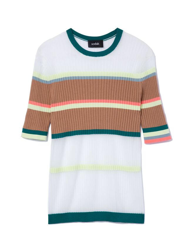 breeze knit tee / green