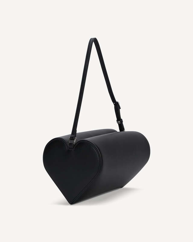 HEART HANDBAG, ブラック