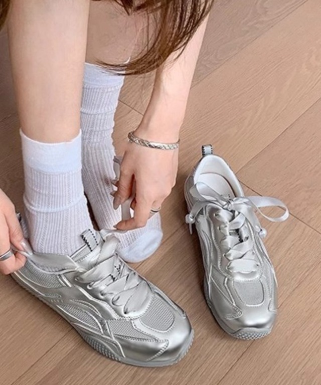 ribbon shoelaces sneakers