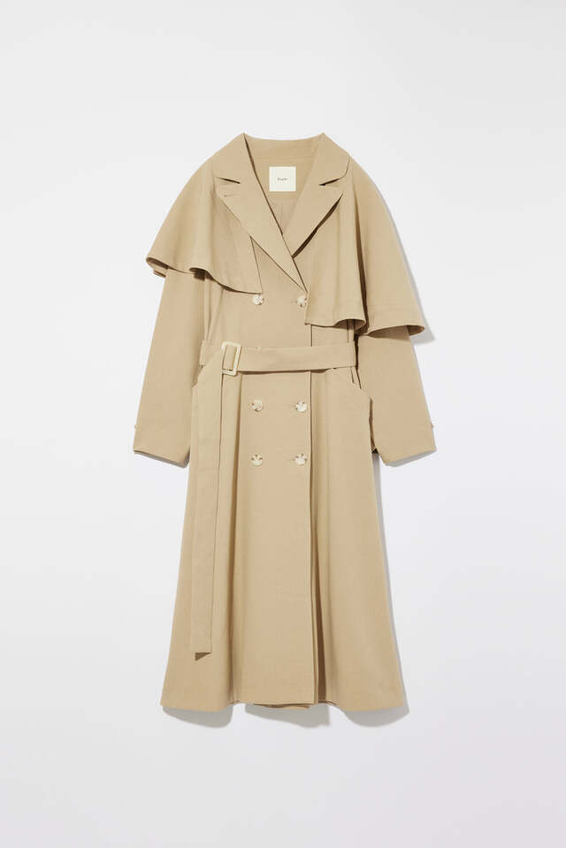 ASYMMETRY CAPETRENCH  COAT