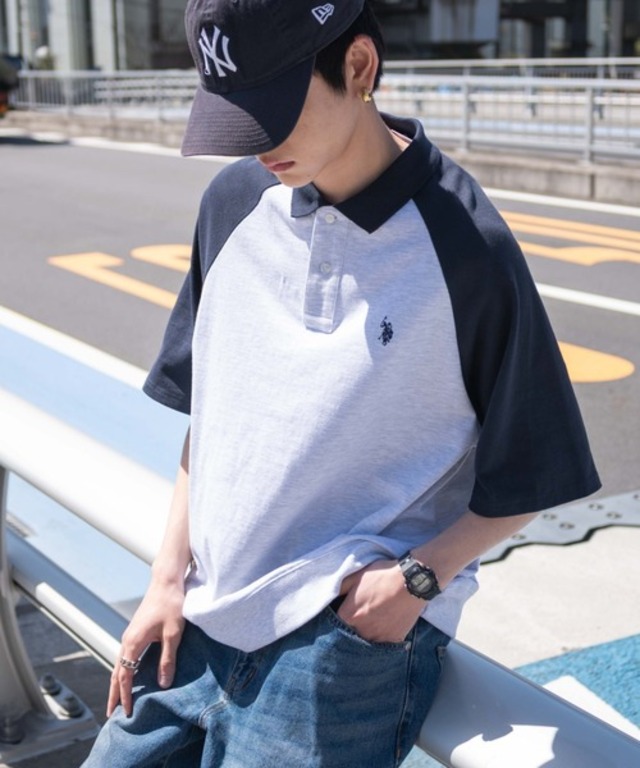 U.S. POLO ASSN. ∴WEGO/【25年春夏新作】別注U.S. POLO ASSN.ヘビーウェイトポロT