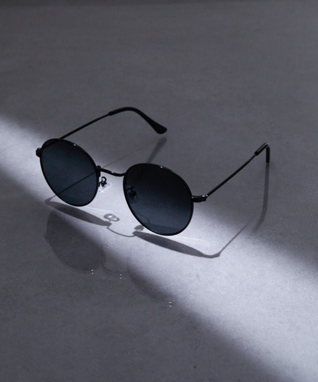 UV cut prettier sunglasses / metal round frame