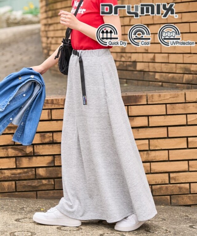 限定展開　FREAK'S STORE OUTDOORS DRYMIX ドライミックス マキシスカート(吸水速乾・接触冷感・UVカット)