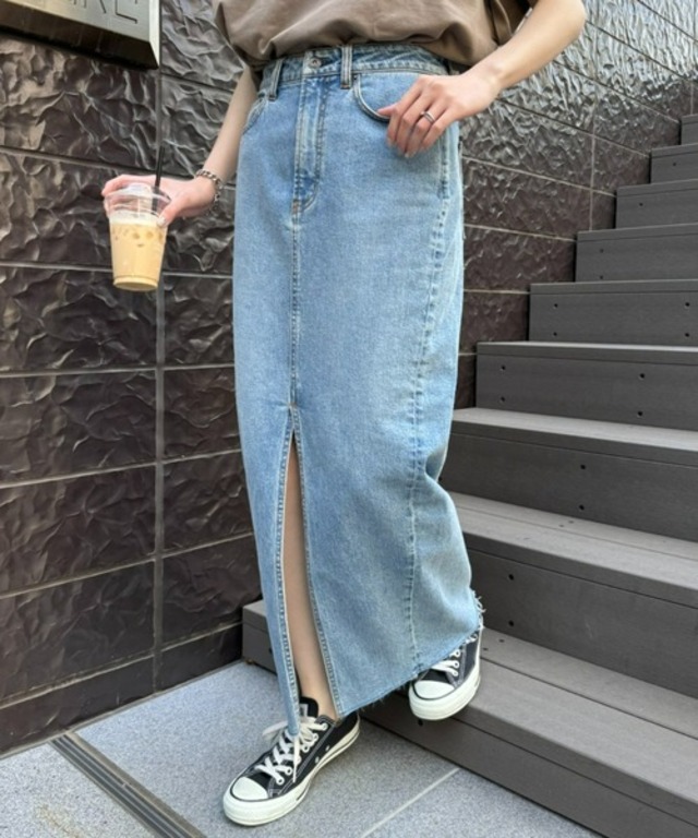 【新色追加】【KELLY】vintagedenimタイトスリットスカート