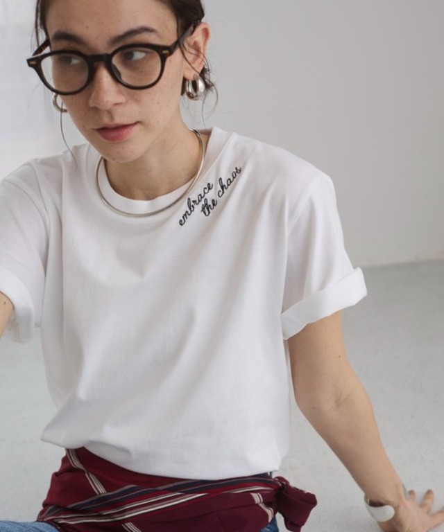 刺繍 ロゴ Ｔシャツ (半袖）