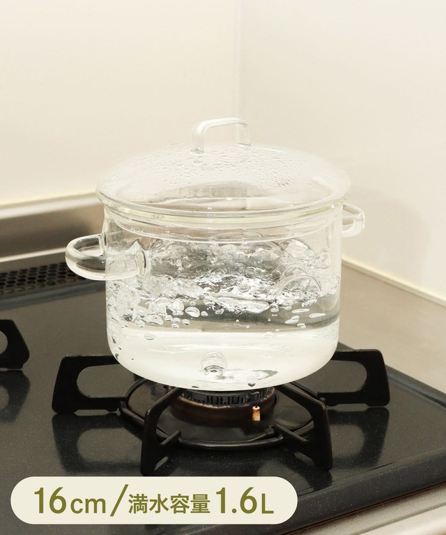 ガラス鍋：1.6L／KITINTO
