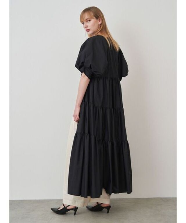 センタージップティアードワンピース