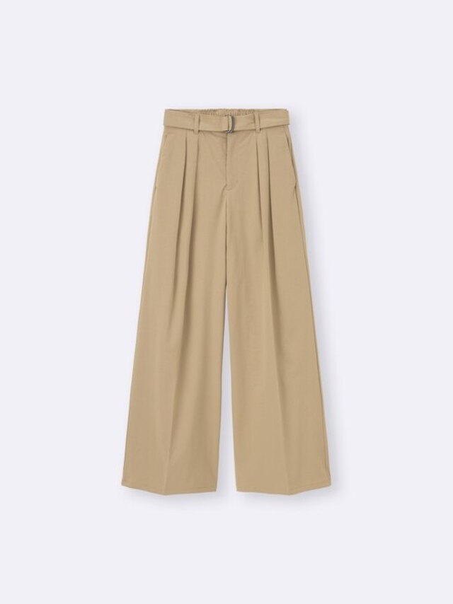 ベルテッドワイドパンツ(丈標準)